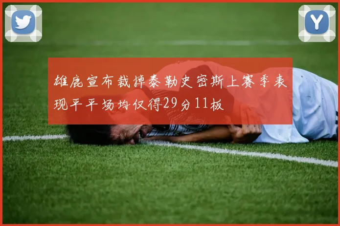 雄鹿宣布裁掉泰勒史密斯上赛季表现平平场均仅得29分11板